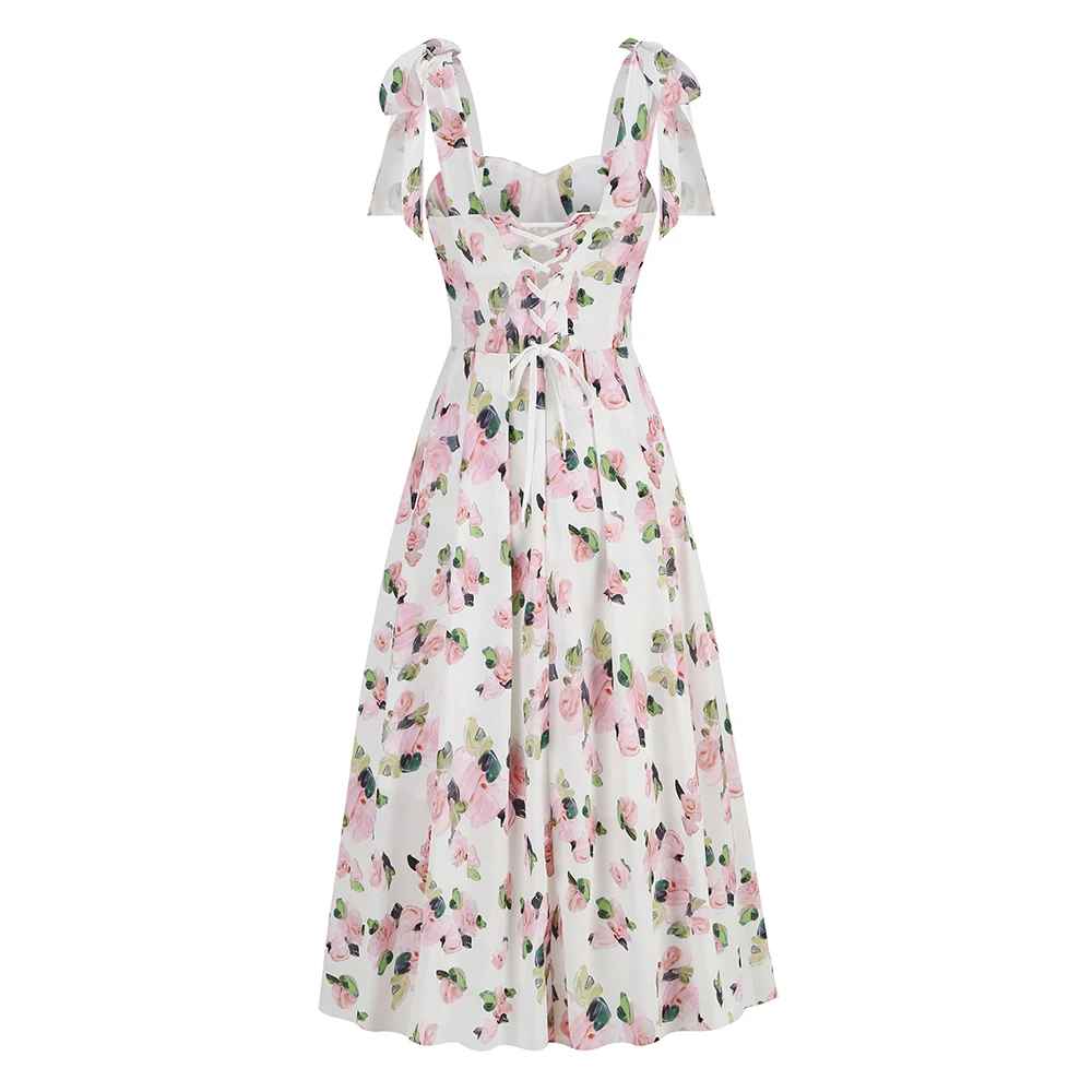 Alluring Jardin Élégance Cocktail Dress – Studio View