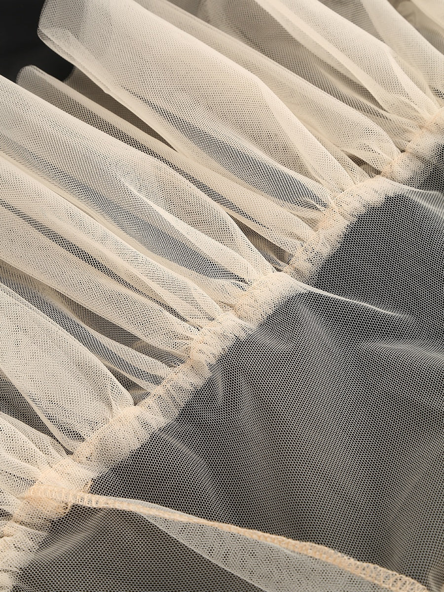Noir Classic Dress – Detail View | Women's Maxi Dress