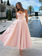 Noir Classic Dress – Detail View | Women's Maxi Dress