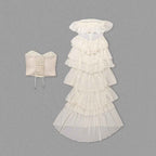 Enchanting Ivory Sonata Evening Dress – Back View