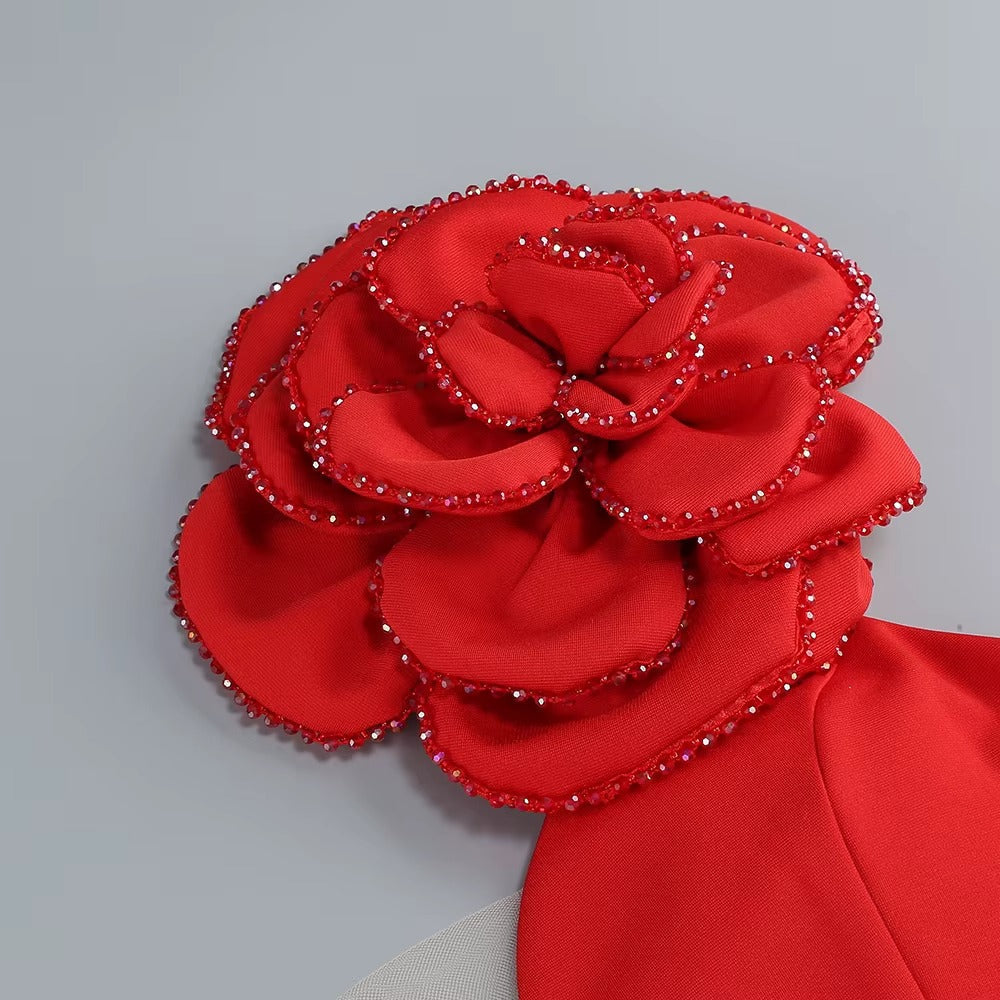 Enchanting Rose Command Evening Dress – Flow Shot