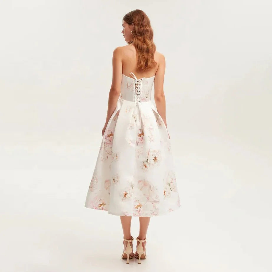 Stunning Garden Mist Evening Dress – Side View