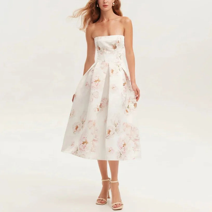 Stunning Garden Mist Evening Dress – Front View