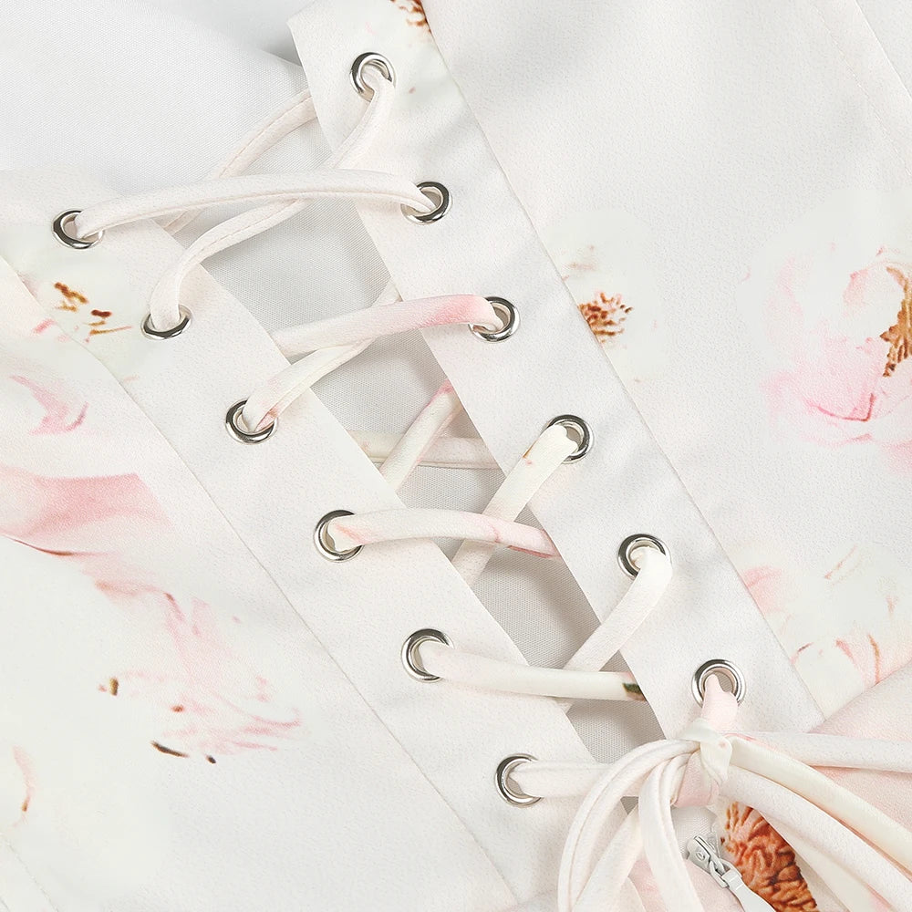 Stunning Garden Mist Evening Dress – Detail View