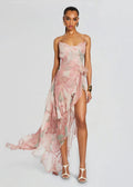 Exquisite Ethereal Petals Evening Dress – Front View