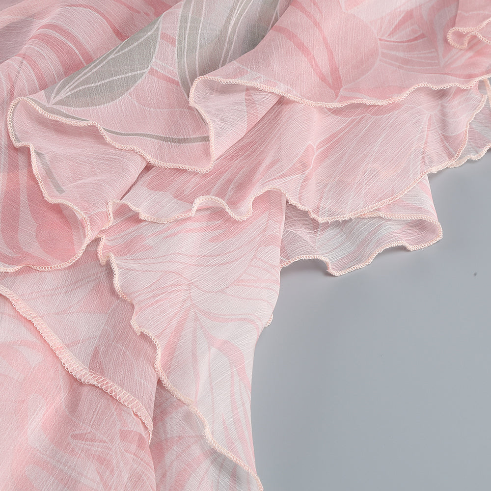 Exquisite Ethereal Petals Evening Dress – Back View