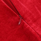 Graceful Scarlet Whisper Evening Dress – Silhouette
