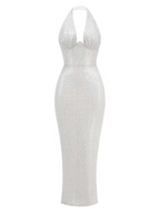 Polished Crimson Eclipse Evening Dress – Side View
