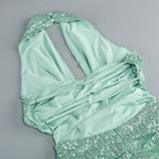 Stunning Mint Muse Evening Dress – Texture Detail