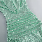 Stunning Mint Muse Evening Dress – Model View