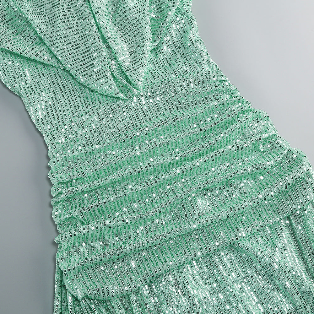 Stunning Mint Muse Evening Dress – Model View