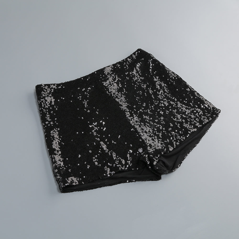 Luxe Noir Étoilé Evening Dress – Front View