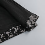 Luxe Noir Étoilé Evening Dress – Silhouette