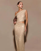Exquisite Glimmer Ties Evening Dress – Front View
