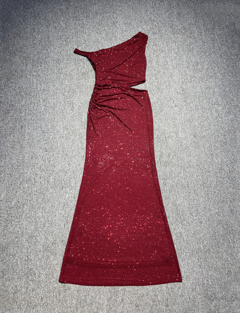 Exquisite Glimmer Ties Evening Dress – Back View