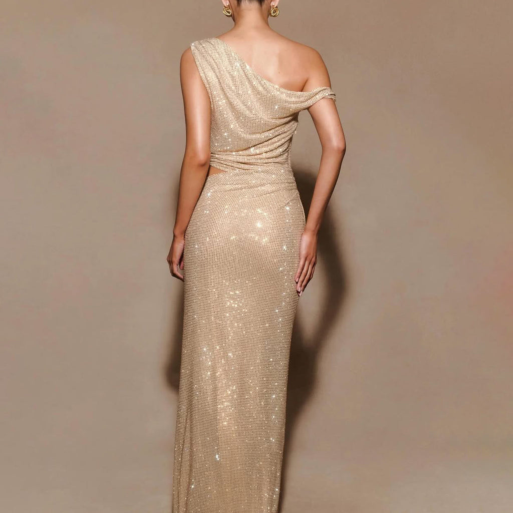 Exquisite Glimmer Ties Evening Dress – Detail View