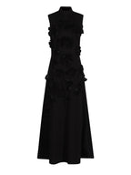 Alluring Petal Drama Evening Dress – Side View
