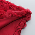 Exquisite Crimson Embrace Cocktail Dress – Close Up