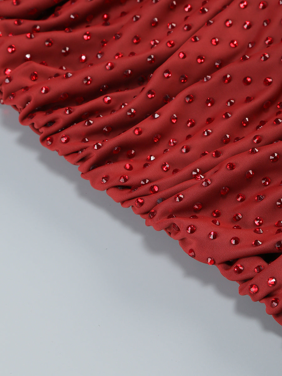 Sophisticated Quiet Storm Evening Dress – Worn View