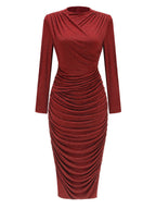 Sophisticated Quiet Storm Evening Dress – Close Up