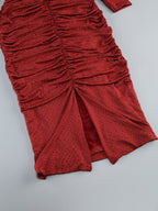 Sophisticated Quiet Storm Evening Dress – Texture Detail