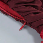 Exquisite Velvet Bloom Evening Dress – Detail View