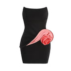 Stunning La Rose Noire Cocktail Dress – Texture Detail