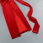 Alluring Red Silence Evening Dress – Silhouette