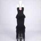 Radiant Midnight Rose Evening Dress – Silhouette
