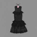 Radiant Midnight Rose Evening Dress – Model View