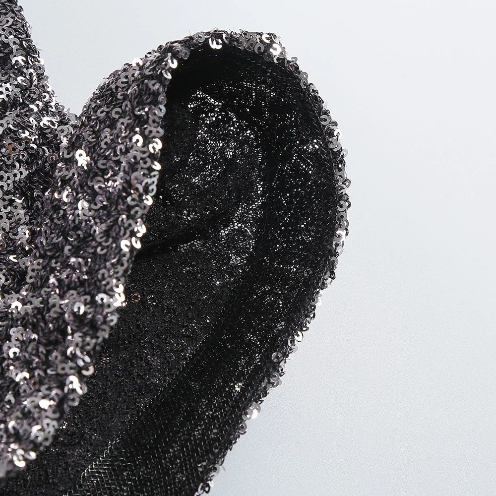 Exquisite Mercury Bloom Evening Dress – Texture Detail