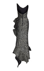 Exquisite Mercury Bloom Evening Dress – Movement Shot