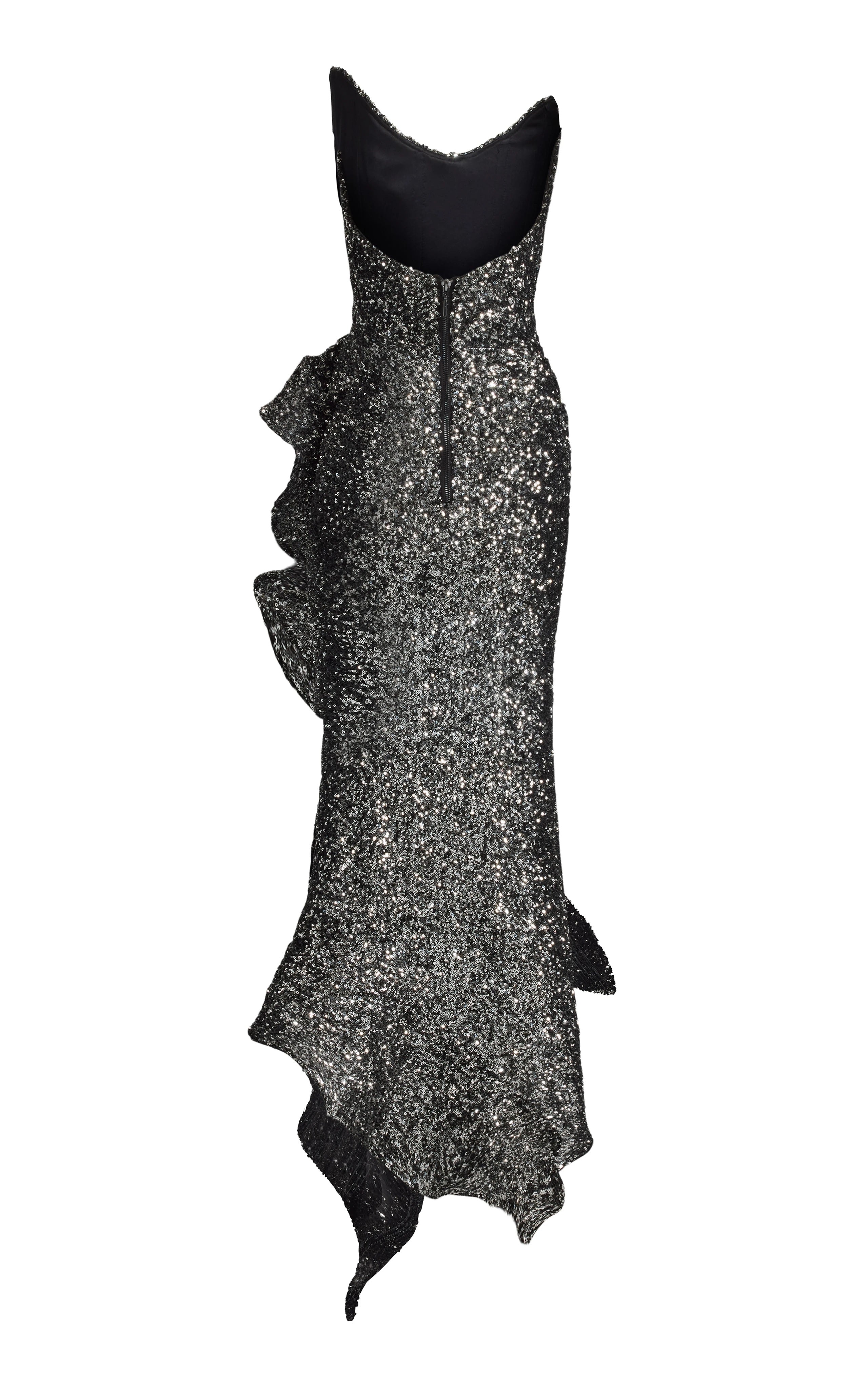 Exquisite Mercury Bloom Evening Dress – Movement Shot