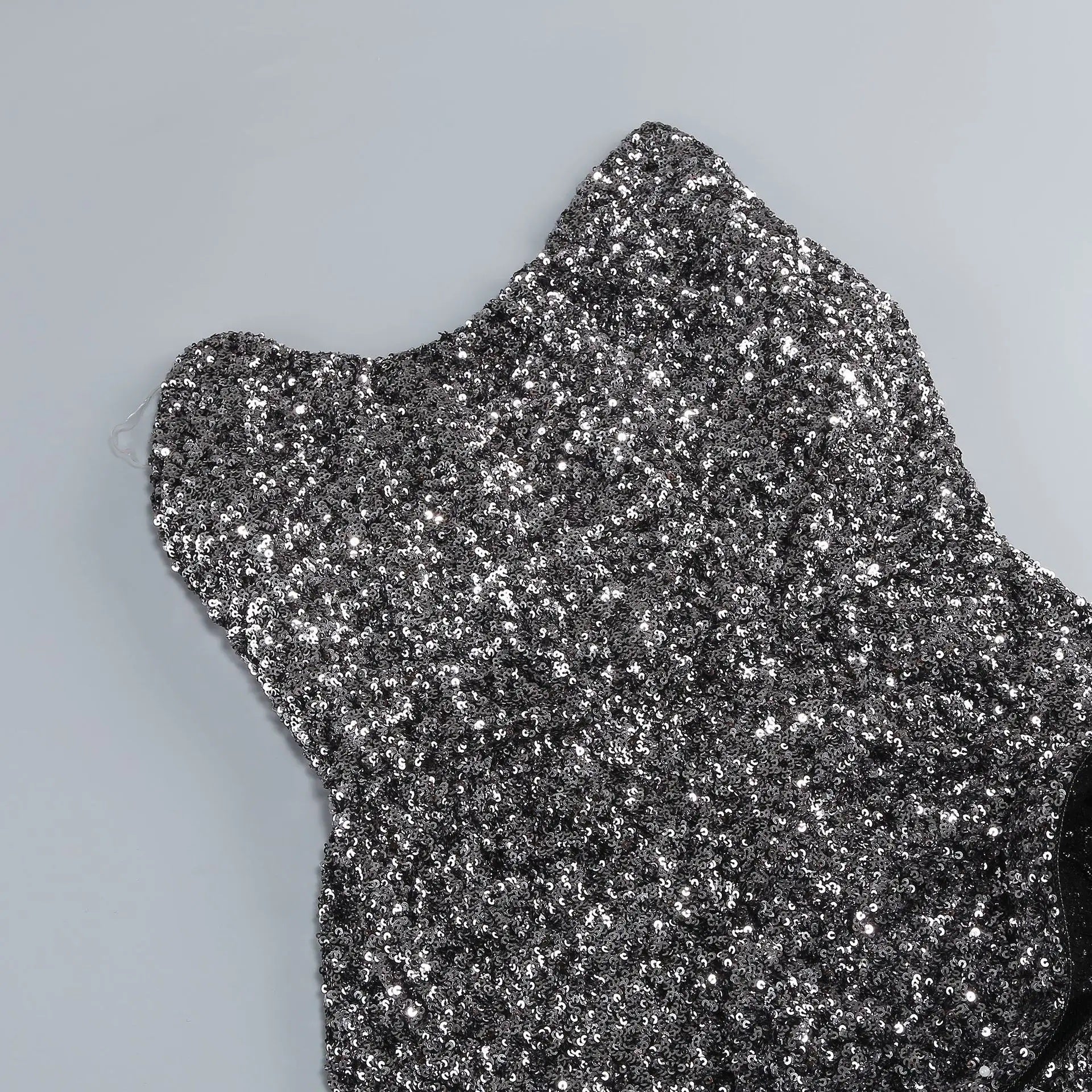 Exquisite Mercury Bloom Evening Dress – Close Up
