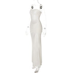 Polished Noir Mirage Evening Dress – Studio View