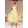 Stunning Citrine Dream - Light Evening Dress – Front View