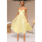 Stunning Citrine Dream - Light Evening Dress – Front View