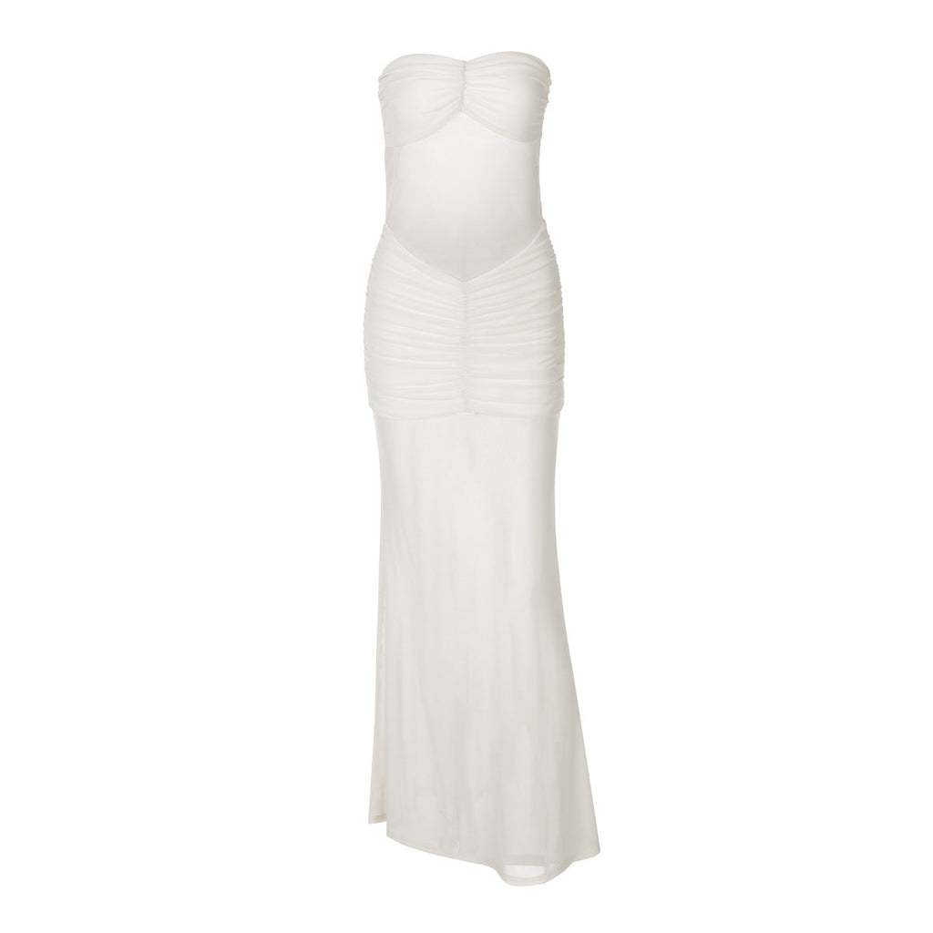 Polished Noir Mirage Evening Dress – Editorial Shot