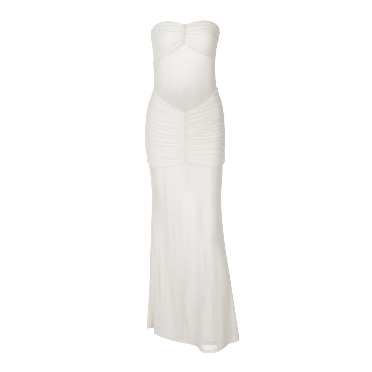 Polished Noir Mirage Evening Dress – Editorial Shot