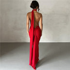 Classic Noir Muse Evening Dress – Studio View