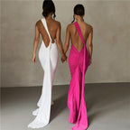 Classic Noir Muse Evening Dress – Model View