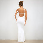 Alluring Rosette Whisper Evening Dress – Silhouette