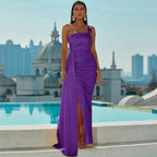 Sophisticated Sunset Command Evening Dress – Back View