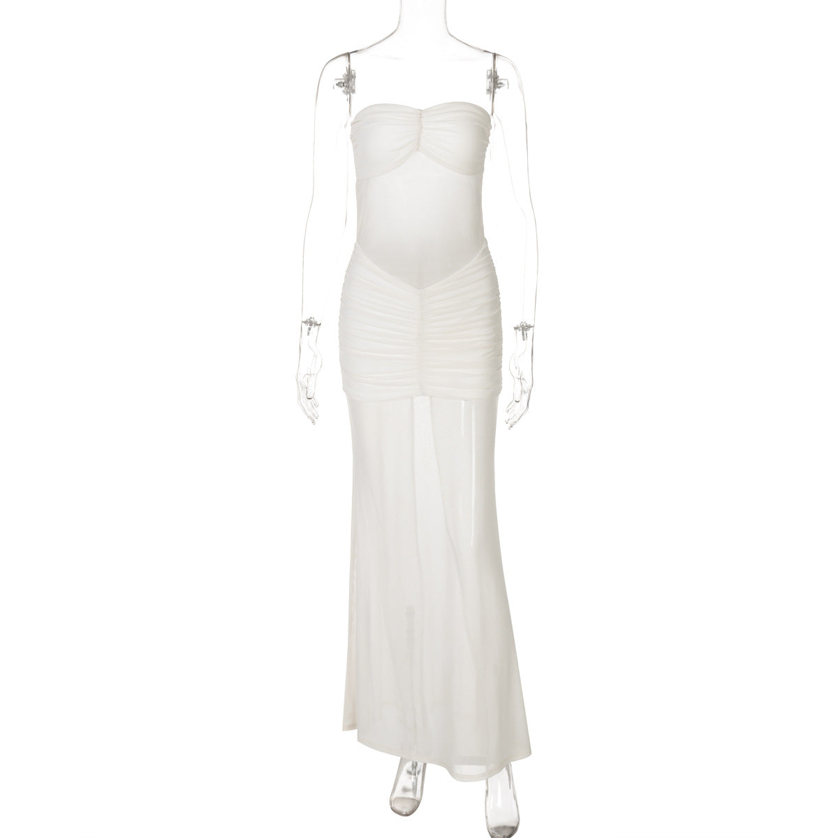 Polished Noir Mirage Evening Dress – Draped Look