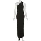 Classic Noir Muse Evening Dress – Back View