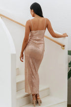 Timeless Blush Radiance Evening Dress – Full Length