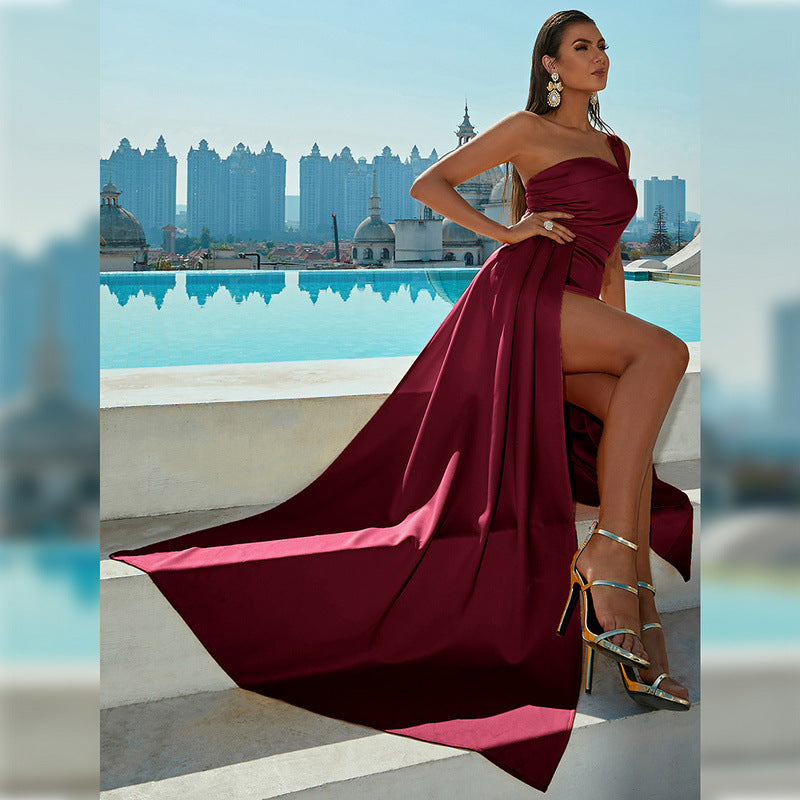 Sophisticated Sunset Command Evening Dress – Flow Shot