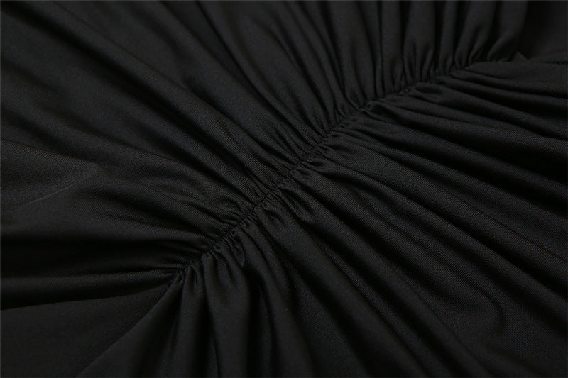 Classic Noir Muse Evening Dress – Close Up