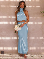 Graceful Jade Reverie Evening Dress – Close Up