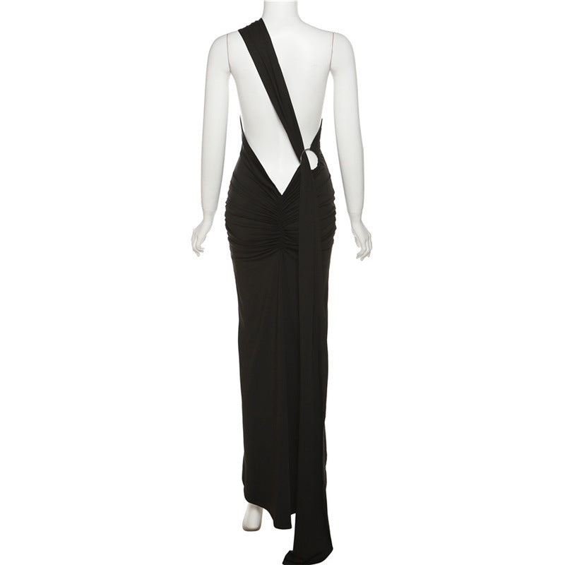 Classic Noir Muse Evening Dress – Silhouette